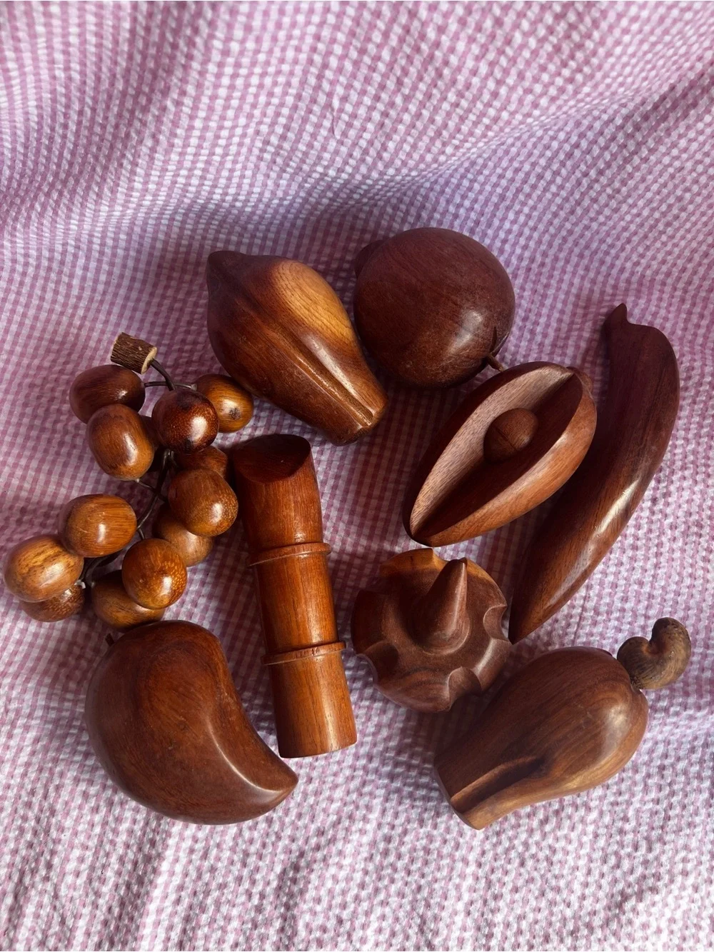 Handcrafted Wooden Fruit & Vegetable Set